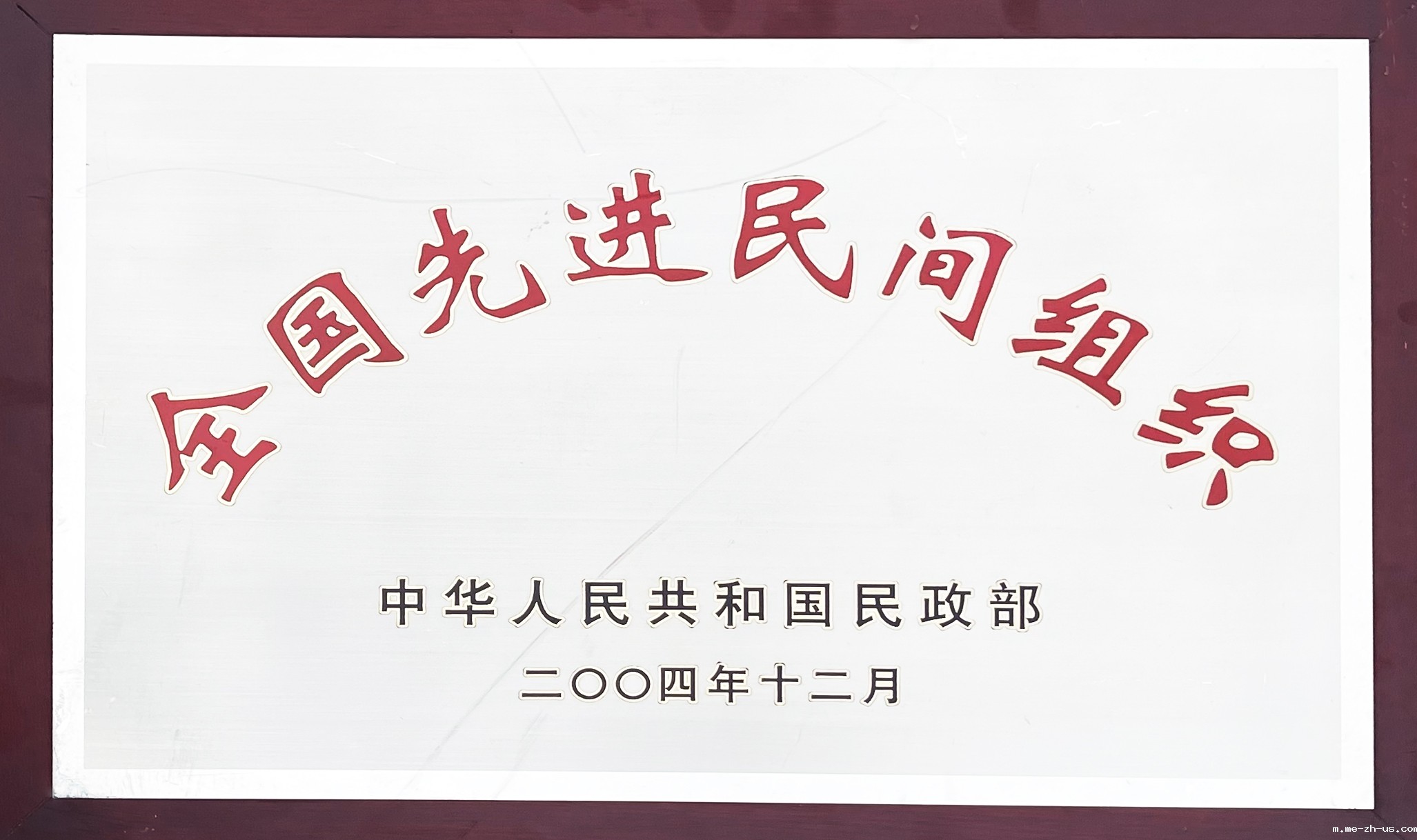 200412民政部全国先进民间组织